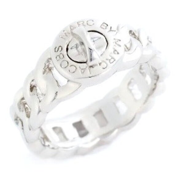 Marc By Marc Jacobs Silvertone Katie Turnlock Small Ring - Picture 1 of 2